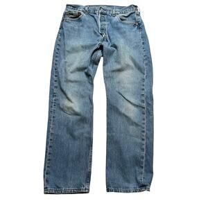 LEVIS Vintage Levi's 501 Men's Size 36 x 30 Distressed Worn In Button Fly Jeans